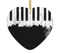 Pianoforte da appendere in ceramica a forma di cuore cartello da parete placca regalo amici felice natale regali casa dector