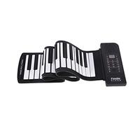 Pianoforte da arrotolare, pianoforte a tastiera con avvolgimento elettrico flessibile e pieghevole, impermeabile, antipolvere, facile da trasportare, adatto per principianti o regali