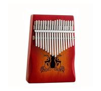 Pianoforte da dito per strumento a tastiera musicale Kalimba a 17 tasti(Red)