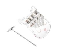 Pianoforte Da Pollice Kalimba In Acrilico A 17 Toni Trasparente Pianoforte Da Dito Kalimba Con Martello Per Accordatura portatili Kalimba Thumb piano