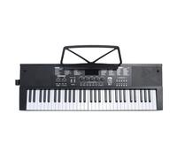 Pianoforte da tastiera elettrica, 61 tasti per pianoforte imitazione ricaricabile organo elettronico intelligente con schermo a LED Supporto musicale per adulti per la casa