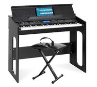 Pianoforte Digitale 61 Tasti Compatta Pianola Keyboard 300 Souni Cuffie Sgabello