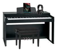 Pianoforte Digitale 88 Tasti Martelletto 40 Voices USB MIDI Mp3 Nero Panca Set