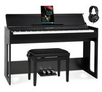 Pianoforte Digitale 88 Tasti Pesati Keyboard USB 3 Pedali Set Panchetta Nero