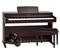 Pianoforte Digitale 88 Tasti Pesati USB Bluetooth MIDI Panca Cuffie Palissandro