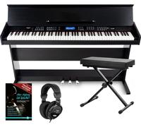 Pianoforte Digitale 88 Tasti Pianola Tastiera Elettronica Set Panchetta Cuffie