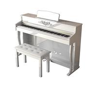 Pianoforte digitale a 88 tasti con azione a martelli pesati, base mobile, triplo pedale, sgabello e connettività MIDI per principianti e professionisti