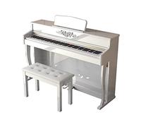 Pianoforte digitale a 88 tasti con azione a martello pesata con supporto, triplo pedale, sgabello e connettività MIDI per principianti e professionisti