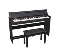 Pianoforte digitale a 88 tasti con panca, supporto for mobili Piano elettrico a grandezza naturale con azione a martello con MIDI for principianti e professionisti (Color : Black)