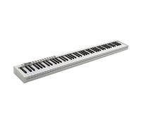 Pianoforte digitale con tastiera a 88 tasti, pianoforte elettrico pesato, Bluetooth MIDI, pedale sustain, borsa for il trasporto e adattatore di alimentazione for principianti.(White)