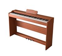 Pianoforte digitale Full Size 88 Pianoforte con tastiera elettrica con azione a martello ponderata con supporto for mobili, triplo pedale, MIDI for principianti e professionisti (Color : Orange)