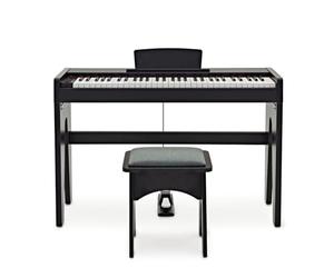 Pianoforte digitale Keynote Junior e sgabello, Matte Nero