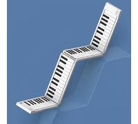 Pianoforte digitale pieghevole portatile a 88 tasti, con pedale/borsa/adesivi, 128 tipi di suoni versatili, adatto per adulti/bambini/principianti per esercitarsi