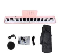 Pianoforte digitale pieghevole portatile a 88 tasti, tastiera elettronica ricaricabile con doppi altoparlanti integrati, USB/MIDI, pedale Sustain, ideale per principianti e adulti