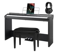 Pianoforte Digitale Tastiera Elettronica 88 Tasti 64 Toni Cuffie Panchetta Set