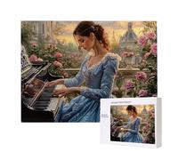 Pianoforte Donna - Puzzle 1000 Pezzi per Adulti - Puzzle fai da te, Intrattenimento Creativo, Arte Moderna, Puzzle Classico per Adulti e Ragazzi dai 12 anni, Idea Regalo Uomo e Donna 75x50cm a-223