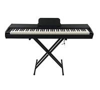 Pianoforte elettrico digitale a 88 tasti con display touch per tastiera supporto con pedale sostenibile,cuffie/uscita audio, adatto per bambini/adulti/principianti (nero)