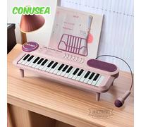 Pianoforte elettrico per bambini 37 Tastiera per bambini con microfono Canzoni che cantano Sviluppo Giocattolo educativo Giochi di strumenti musicali Bambini