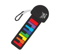 Pianoforte elettrico pieghevole, tastiera in silicone da 21,5 cm, strumento musicale portatile, tastiera per pianoforte pieghevole in morbido silicone, facile da usare, supporta l'apprendimento e
