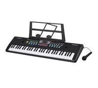 Pianoforte Elettronico Con Display LED USB A 61 Tasti Con Microfono Tastiera Elettronica Nera Per Musica Digitale Portatile Pianoforte Elettronico