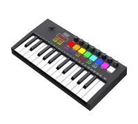 Pianoforte Elettronico Controller Per Tastiera A 25 Tasti Con 8 Pad Per Batteria Retroilluminati, Tastiera Portatile A 8 Manopole Per La Produzione Musicale