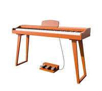 Pianoforte Elettronico Digitale Con Tastiera A Martello 88 Tasti Pianoforte In Legno 3 Pedali Professionale (Color : Yellow)