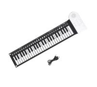 Pianoforte Elettronico Pianoforte Arrotolabile A 49 Tasti Pianoforte Elettronico Pieghevole Pianoforte Con Tastiera In Silicone Flessibile (Color : WH)