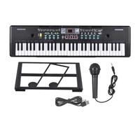 Pianoforte Elettronico Pianoforte Elettrico A 61 Tasti Con Microfono Musica Digitale Tastiera Elettronica Pianoforte Doppi Altoparlanti Stereo Integrati