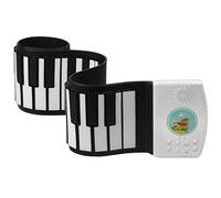 Pianoforte Elettronico Pianoforte Elettronico A 49 Tasti Arrotolato A Mano, Pianoforte Morbido In Silicone Con Tastiera Ispessita Portatile (Color : 01)