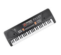 Pianoforte Elettronico Pianoforte Elettronico A 61 Tasti Tastiera Elettronica Nera Per Musica Digitale Con Leggio Per Microfono
