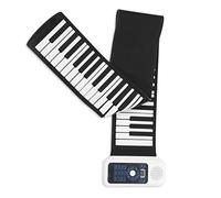 Pianoforte Elettronico Pianoforte Elettronico Arrotolato A Mano Addensato Pieghevole Per Studenti A 88 Tasti Pianoforte Arrotolato A Mano Con Display Digitale A LED (Color : White)