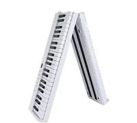 Pianoforte Elettronico Pianoforte Elettronico Digitale Pieghevole A 88 Tasti Per Principianti Controller Multifunzione Flessibile Facile Da Suonare(White)