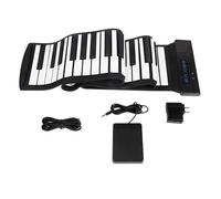 Pianoforte Elettronico Pianoforte Elettronico Portatile Multifunzionale Arrotolato A Mano Per Studenti Con 61/88 Tasti E 128 Suoni (Color : 61 Key)