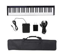 Pianoforte Elettronico Pianoforte Musicale Digitale A 61 Tasti Strumento Musicale Elettronico Portatile Pianoforti A Tastiera Professionali (Color : BK)