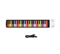 Pianoforte Elettronico Pianoforte portatile a 49 tasti, flessibile, pieghevole, con tastiera elettronica in silicone, pianoforte a mano
