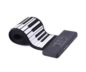 Pianoforte Elettronico Pieghevole In Silicone A 88 Tasti Pianoforte Arrotolato A Mano Ispessito Con Versione Di Accordi Del Pianoforte Sustain