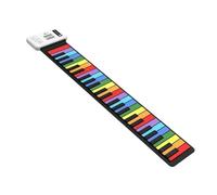 Pianoforte Elettronico Professionale Pianoforte Elettronico Portatile Pieghevole A 49 Tasti Color Arcobaleno Adatto Per Principianti E Adulti