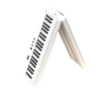 Pianoforte Elettronico Professionale Tastiera Per Pianoforte Elettrico Pieghevole A 88 Tasti Adatta A Principianti E Adulti(White)