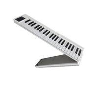 Pianoforte Elettronico Set Pianoforte Pieghevole Pianoforte Elettronico Portatile A 88 Tasti Con Doppi Altoparlanti Stereo Integrati (Color : White)
