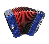 Pianoforte For Fisarmonica A 8 Tasti A 22 Tasti, Strumento Musicale Educativo, Con Borsa For Zaino E Spallacci, For Studenti Principianti (Color : Blue)