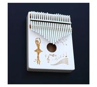 Pianoforte Kalimba A 21 Tasti In Legno Massello Bianco Con Martello Per Accordatura E Accessori Per Principianti Kalimba Strumento Musicale (Color : 04)