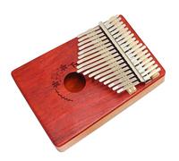 Pianoforte Kalimba Portatile A 17 Toni In Palissandro Rosso Portatile Per Strumenti A Tastiera Per Pianoforte Con Dita Per Principianti Kalimba Strumento Musicale (Color : 04)