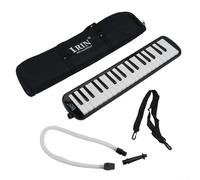 Pianoforte Melodica a 37 tasti con borsa due bocchini per studenti | Costruzione in plastica in rosso, verde, nero, rosa o blu. Include borsa per il trasporto per una facile conservazione e due