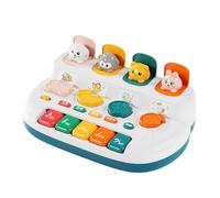 Pianoforte per bambini deluxe - ABS resistente 22x14x7 cm 330 g | Strumento musicale animale , tastiera educativa, giocattolo sonoro per l'apprendimento precoce | Regalo di sviluppo per