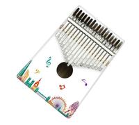 Pianoforte Per Dita Dipinto In Legno Di Abete Rosso Per Principianti 17 Toni Kalimba Piano Thumb Piano Strumento Musicale portatili Kalimba Thumb piano (Color : 08)