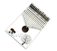 Pianoforte Per Dita Dipinto In Legno Di Abete Rosso Per Principianti 17 Toni Kalimba Piano Thumb Piano Strumento Musicale portatili Kalimba Thumb piano (Color : 04)