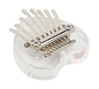 Pianoforte Per Pollice, 8 Tasti Pianoforte Per Pollice a Forma di Cuore Mini Kalimba Pianoforte Per Pollice Strumento Musicale Professionale in Cristallo Trasparente Per Bambini Adulti Principianti
