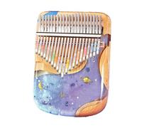 Pianoforte Per Pollice Calimba In Resina Epossidica 17/21 Tasti Con Strumento Musicale A Tastiera Con Scatola Di Canzoni Per Principianti Mbira(21 key)