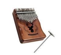 Pianoforte Per Pollice In Palissandro Intero 17 Tasti Piastra Per Pianoforte Kalimba S Manuale Mbira(Brown)