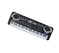 Pianoforte Per Strumenti Musicali Con Tastiera Per Pianoforte Elettrico Nera A 61 Tasti Con Mini Microfono